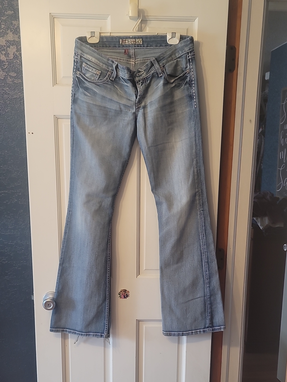 BKE Light Blue Flare Jeans - Mid-Rise Wide Leg